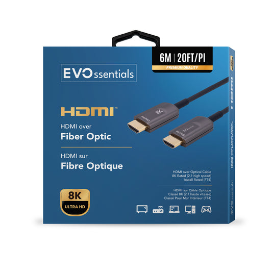 HDMI Over Hybrid Fiber-Optic Cable (6M)